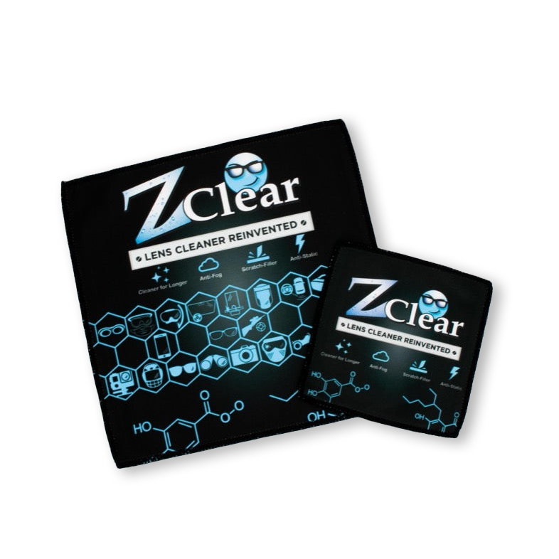 Z Clear nano/microfiber eyeglass cleaning cloth — reusable, machine-washable, lint-free