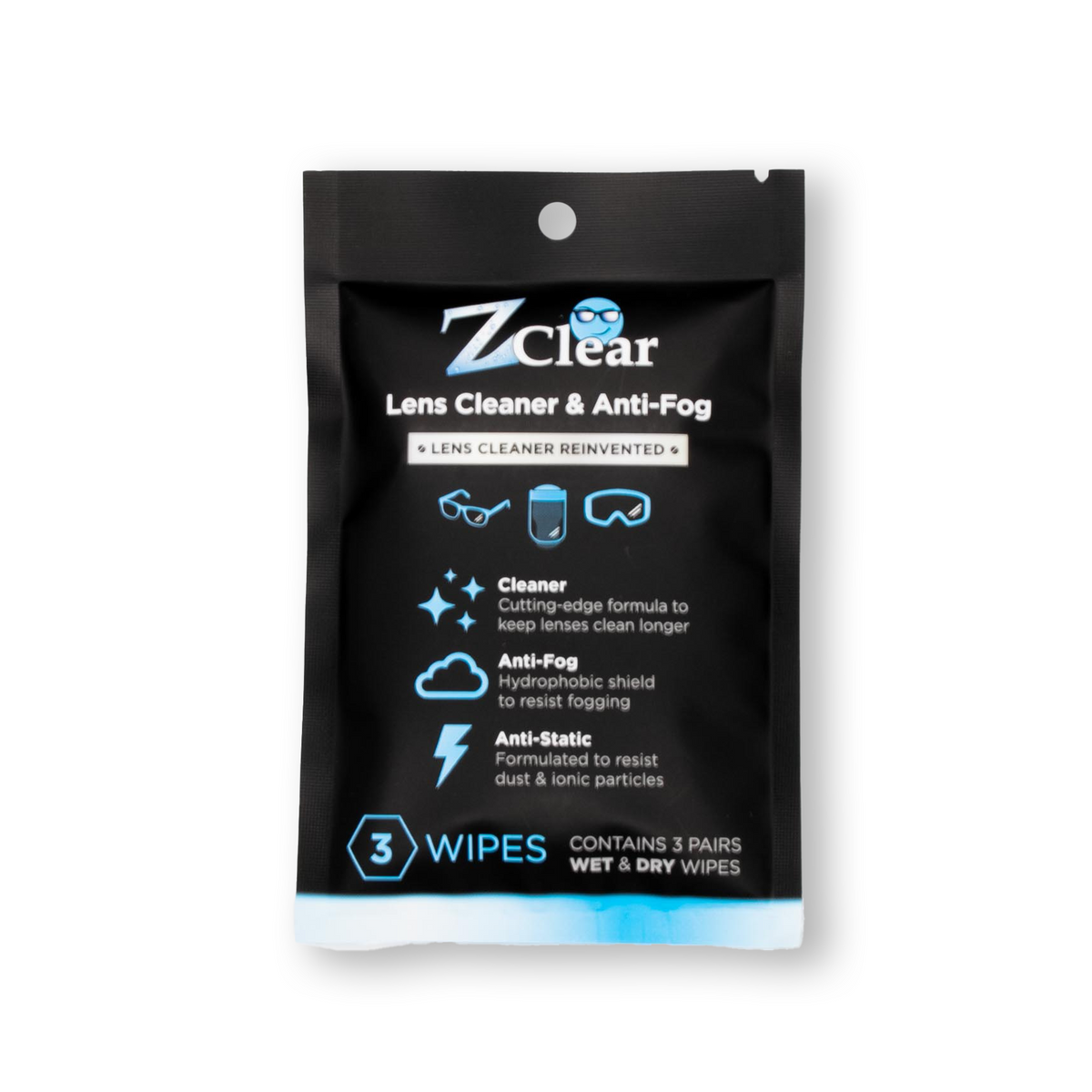Z Clear lens wipes cleaning eyeglasses streak-free for crystal-clear vision