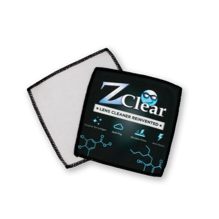 Z Clear premium nano/microfiber eyeglass cleaning cloth 5x5 inch — streak-free